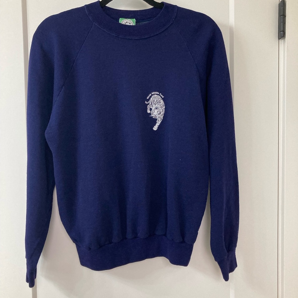 Vintage World Wildlife Fund Sweater Sz M